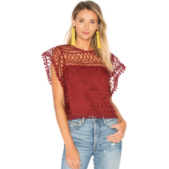 Tularosa Tops - 🌲 Tularosa "Clayton Lace Top" in Clay